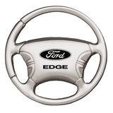 Ford Edge Steering Wheel Key Chain Fob - Silver - Official Licensed