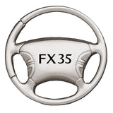 Infiniti FX35 Steering Wheel Key Chain Fob - Silver - Official Licensed