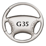 Infiniti G35 Steering Wheel Key Chain Fob - Silver - Official Licensed