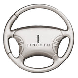 Lincoln Steering Wheel Key Chain Fob - Silver - Official Licensed