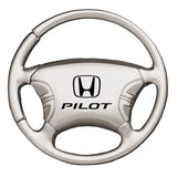 Honda Pilot Steering Wheel Key Chain Fob - Silver - Official Licensed