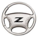 Nissan Z (New) Steering Wheel Key Chain Fob - Silver - Official Licensed
