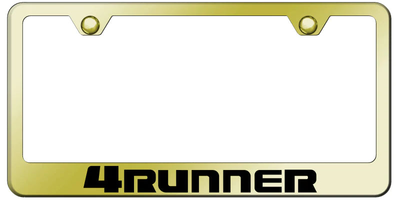 Toyota 4Runner Standard License Plate Frame - Laser Etched - Official Licensed