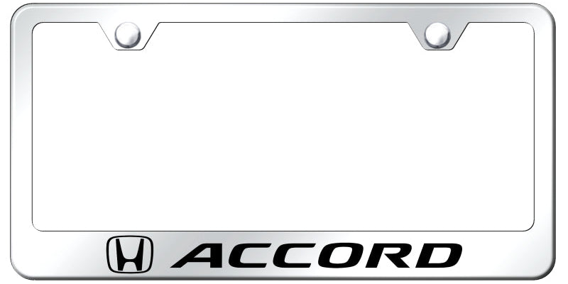 Honda Accord Standard License Plate Frame - Laser Etched - Official Licensed
