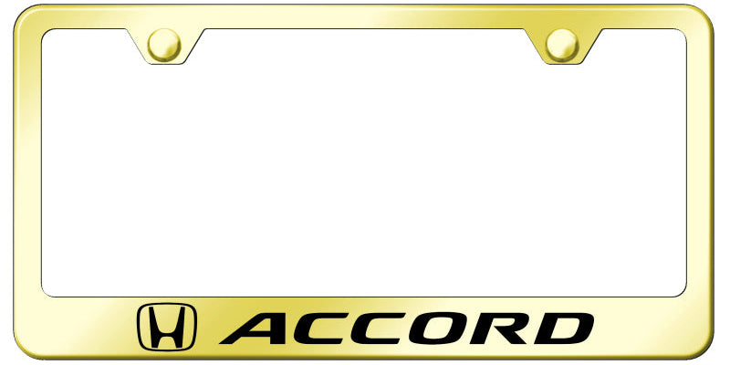 Honda Accord Standard License Plate Frame - Laser Etched - Official Licensed