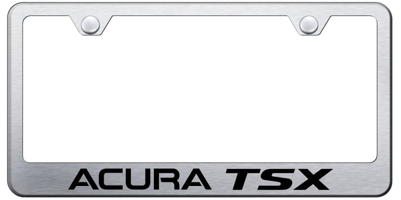 Acura TSX Standard License Plate Frame - Laser Etched - Official Licensed