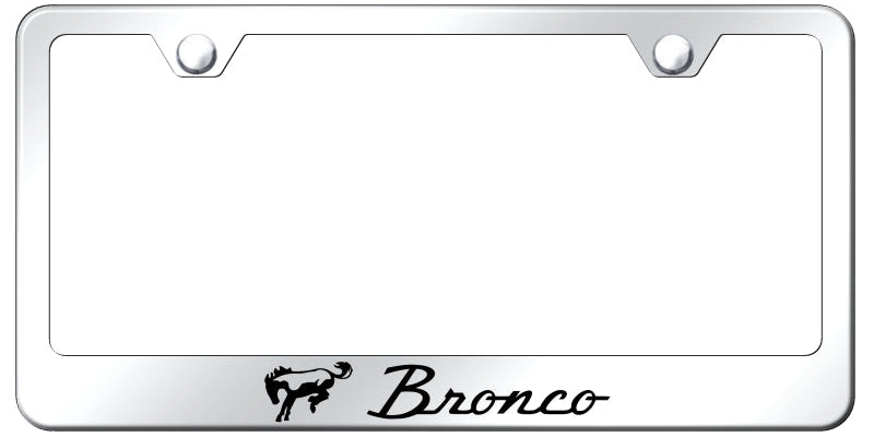 Ford Bronco Standard License Plate Frame - Laser Etched - Official Licensed