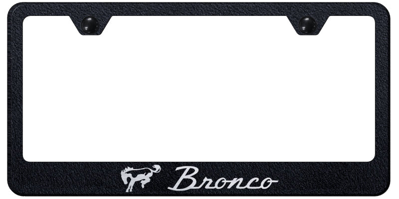 Ford Bronco Standard License Plate Frame - Laser Etched - Official Licensed