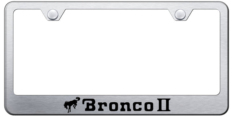 Ford Bronco II Standard License Plate Frame - Laser Etched - Official Licensed