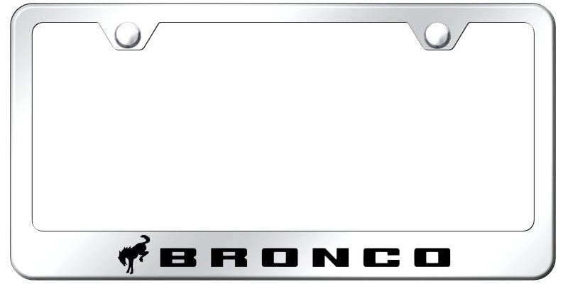 Ford Bronco 2020 Standard License Plate Frame - Laser Etched - Official Licensed