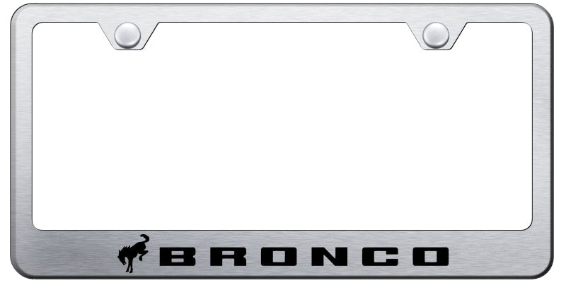 Ford Bronco 2020 Standard License Plate Frame - Laser Etched - Official Licensed
