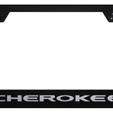 Jeep Cherokee Standard License Plate Frame - Laser Etched - Official Licensed