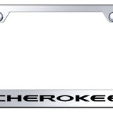 Jeep Cherokee Standard License Plate Frame - Laser Etched - Official Licensed