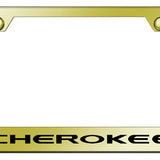 Jeep Cherokee Standard License Plate Frame - Laser Etched - Official Licensed
