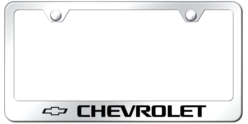Chevrolet Standard License Plate Frame - Laser Etched - Official Licensed