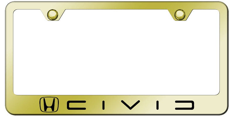 Honda Civic (Reverse C) Standard License Plate Frame - Official Licensed