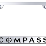 Jeep Compass Standard License Plate Frame - Laser Etched Mirrored - Official Licensed