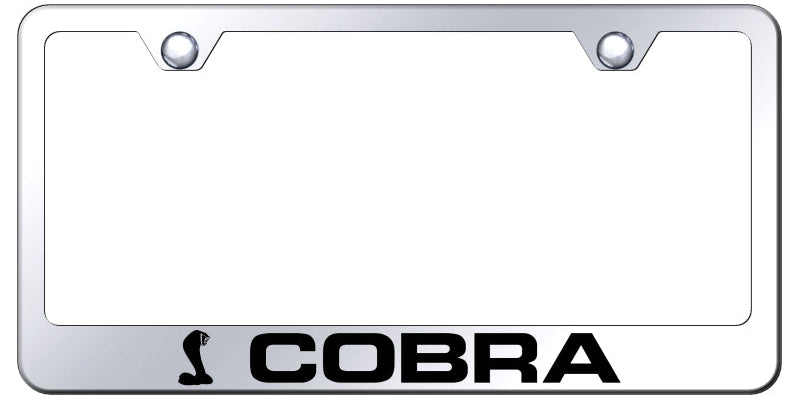 Ford Mustang Cobra Standard License Plate Frame - Laser Etched - Official Licensed