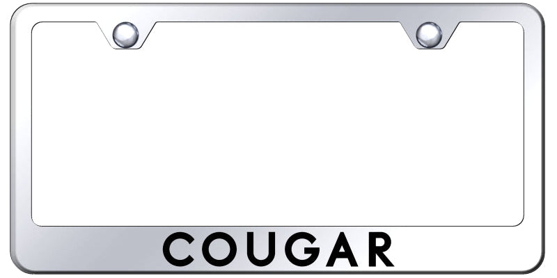 Mercury Cougar Standard License Plate Frame - Laser Etched - Official Licensed
