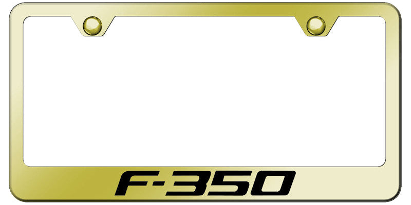 Ford F-350 Standard License Plate Frame - Laser Etched - Official Licensed