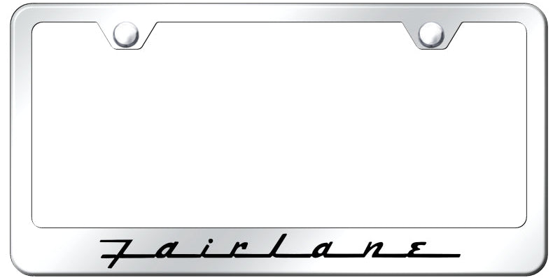 Ford Fairlane Standard License Plate Frame - Laser Etched - Official Licensed
