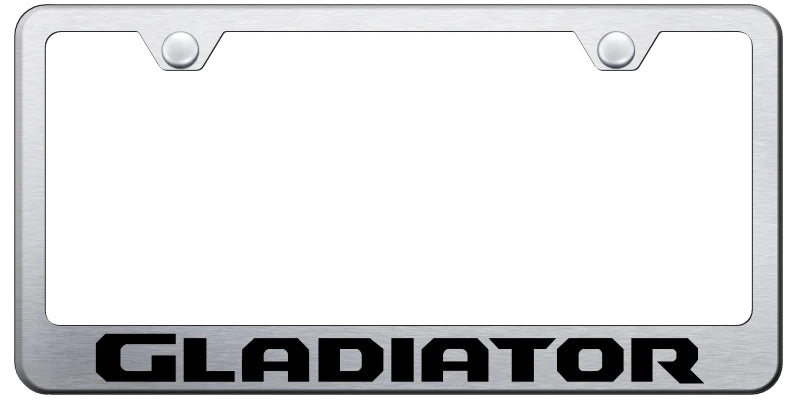 Jeep Gladiator Standard License Plate Frame - Laser Etched - Official Licensed