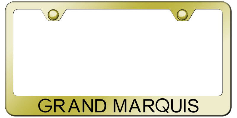 Mercury Grand Marquis Standard License Plate Frame - Laser Etched - Official Licensed