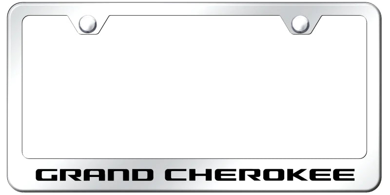 Jeep Grand Cherokee Standard License Plate Frame - Laser Etched - Official Licensed