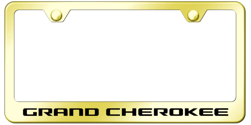 Jeep Grand Cherokee Standard License Plate Frame - Laser Etched - Official Licensed