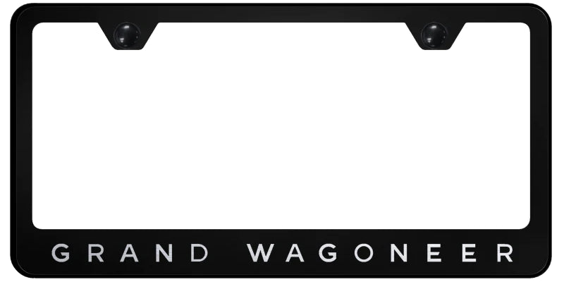 Jeep Grand Wagoneer Standard License Plate Frame - Laser Etched - Official Licensed