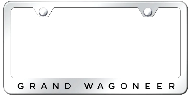 Jeep Grand Wagoneer Standard License Plate Frame - Laser Etched - Official Licensed