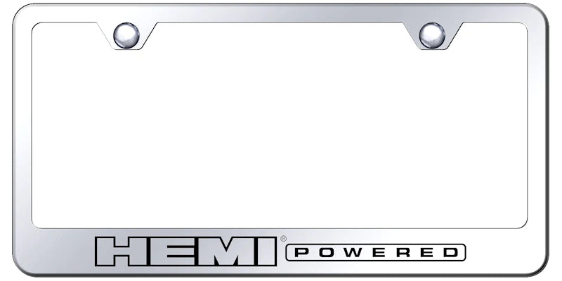 Mopar Hemi Powered Standard License Plate Frame - Official Licensed