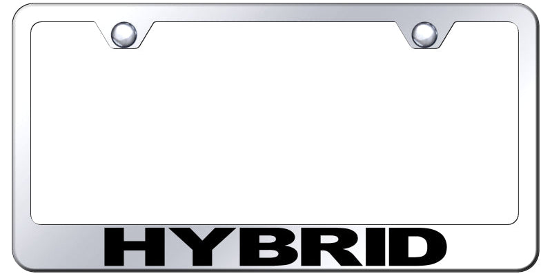 Hybrid Standard License Plate Frame - Laser Etched - Official Licensed