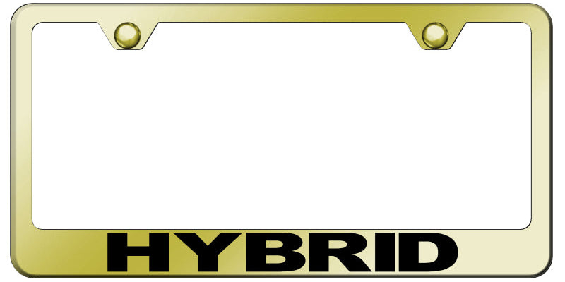 Hybrid Standard License Plate Frame - Laser Etched - Official Licensed