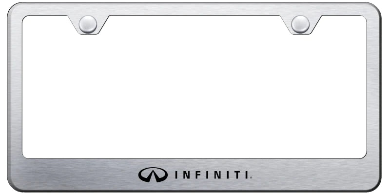 Infiniti Standard License Plate Frame - Laser Etched - Official Licensed