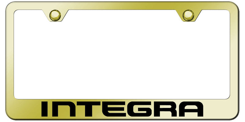 Acura Integra Standard License Plate Frame - Laser Etched Mirrored - Official Licensed