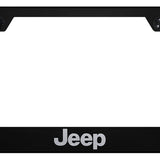 Jeep Standard License Plate Frame - Laser Etched - Official Licensed