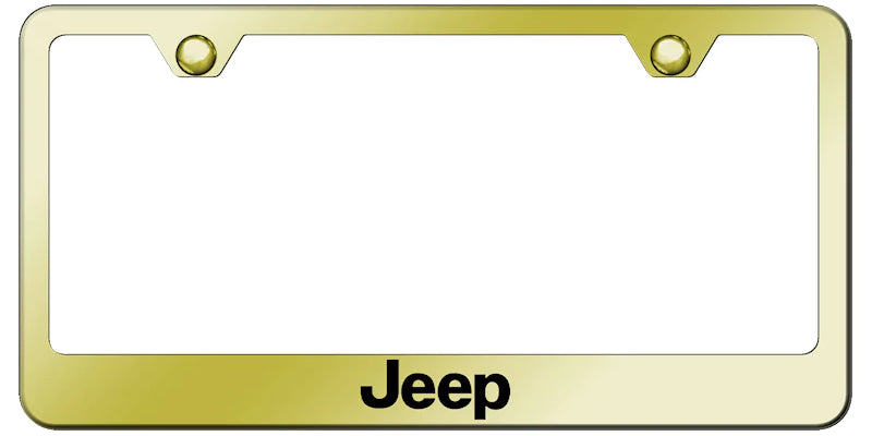 Jeep Standard License Plate Frame - Laser Etched - Official Licensed