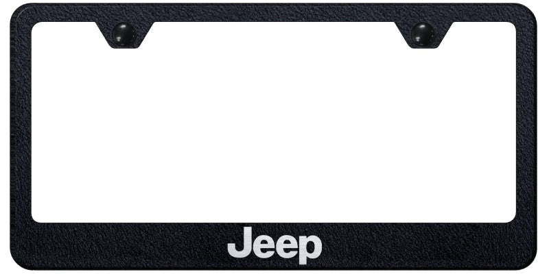 Jeep Standard License Plate Frame - Laser Etched - Official Licensed