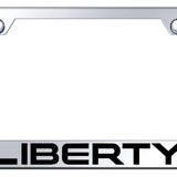 Jeep Liberty Standard License Plate Frame - Laser Etched - Official Licensed