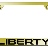 Jeep Liberty Standard License Plate Frame - Laser Etched - Official Licensed
