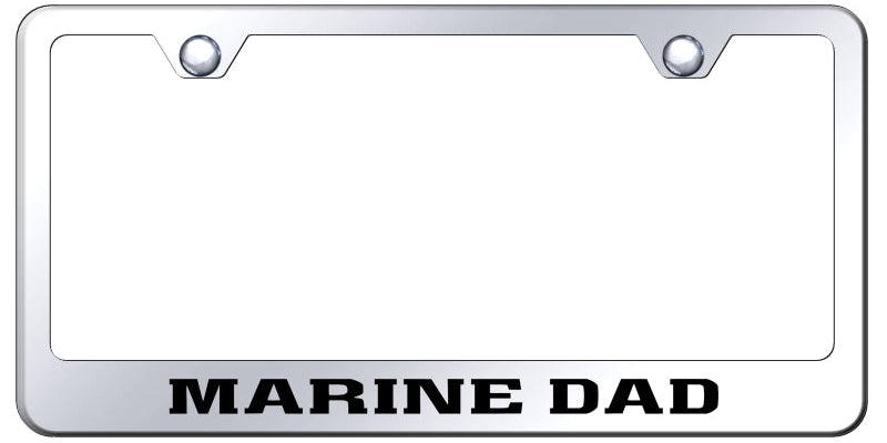 Marine Dad Standard License Plate Frame - Laser Etched - Official Licensed