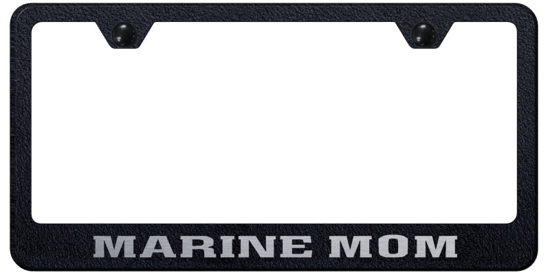 Marine Mom Standard License Plate Frame - Laser Etched - Official Licensed