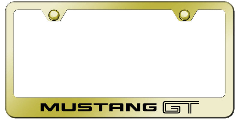 Ford Mustang GT Standard License Plate Frame - Laser Etched - Official Licensed