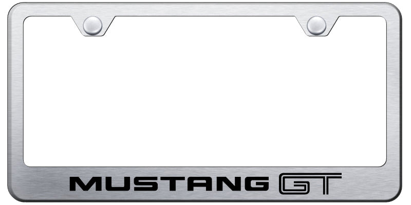 Ford Mustang GT Standard License Plate Frame - Laser Etched - Official Licensed