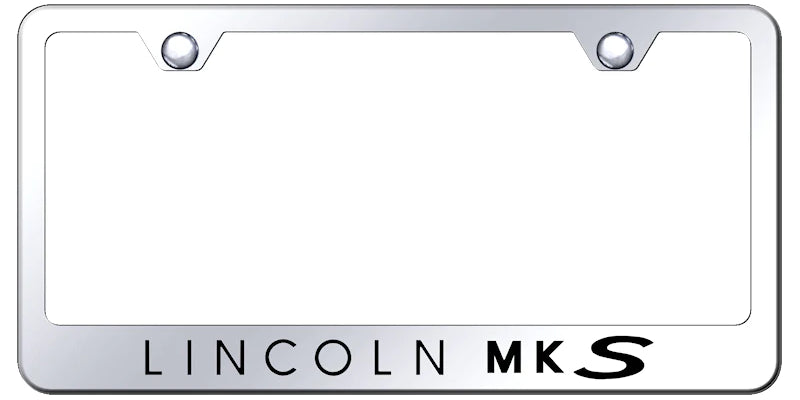 Lincoln MKS Standard License Plate Frame - Laser Etched - Official Licensed