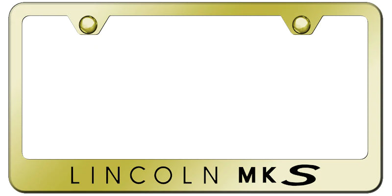Lincoln MKS Standard License Plate Frame - Laser Etched - Official Licensed