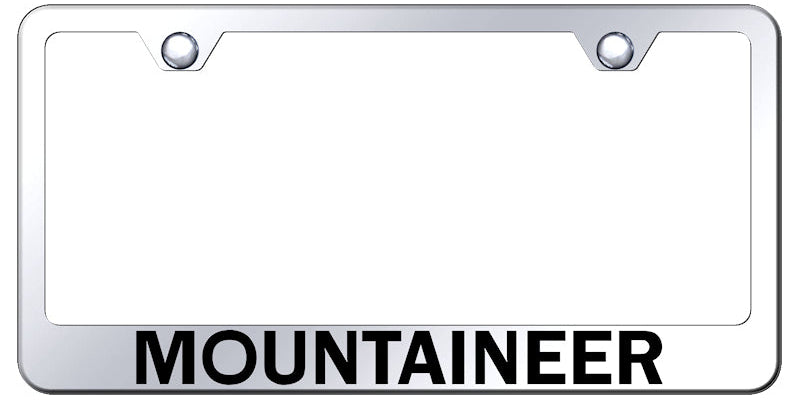 Mercury Mountaineer Standard License Plate Frame - Laser Etched - Official Licensed
