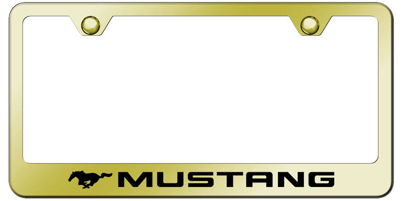 Ford Mustang Standard License Plate Frame - Laser Etched - Official Licensed