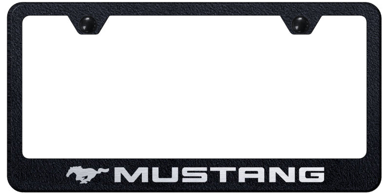 Ford Mustang Standard License Plate Frame - Laser Etched - Official Licensed